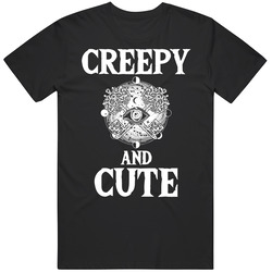 Creepy And Cute Funny Halloween Mens Cotton Tee T Shirt