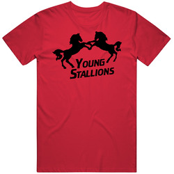 The Young Stallions 80's Retro Wrestling Mens Cotton Tee T Shirt