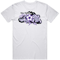 New Orleans Storm A-league Soccer Fc Team Retro Logo Mens Cotton Tee T Shirt