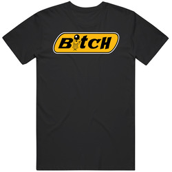 Bitch Bic Brand Lighter Logo Parody Mens Cotton Tee T Shirt