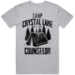Camp Crystal Lake Counselor Established 1935 Friday The 13th Horrow Movie Fan Halloween Mens Cotton Tee T Shirt