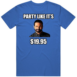 Oxiclean Billy Mays Party Like Its $19.95 Funny Mens Cotton Tee T Shirt