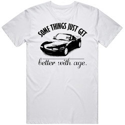 1990 Mazda Miata Mx 5 Better With Age Vintage Car Mens Cotton Tee T Shirt