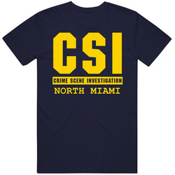 Csi North Miami Crime Scene Investigation Tv Show Parody Mens Cotton Tee T Shirt