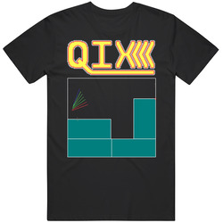 Qix Video Game Retro 80s Mens Cotton Tee T Shirt