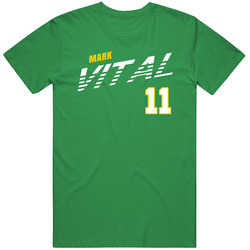 Mark Vital 11 Favorite Player Baylor College Basketball Fan Mens Cotton Tee T Shirt