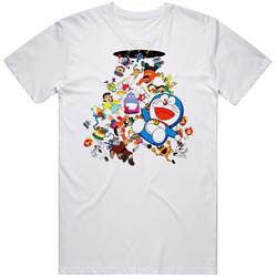 Doraemon Japanese Anime Mens Cotton Tee T Shirt
