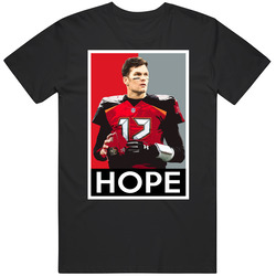 Tom Brady Hope Poster Tampa Bay Football Fan Mens Cotton Tee T Shirt