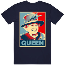 Queen Elizabeth England Hope Mens Cotton Tee T Shirt