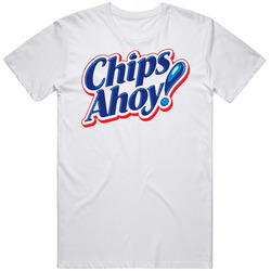 Chips Ahoy Cookie  Retro Graphic Unisex Cotton White Classic Mens Cotton Tee T Shirt