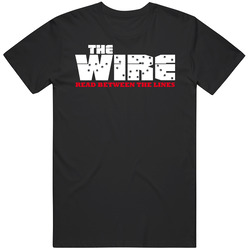 The Wire Crime Cop Drama Logo Mens Cotton Tee T Shirt