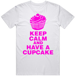 Keep Calm And Have A Cupcake Funny Mens Cotton Tee T Shirt