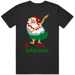Mele Kalikimaka Hawaiian Merry Christmas Mens Cotton Tee T Shirt