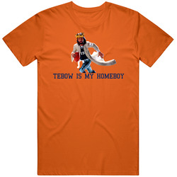 Tim Tebow Is My Homeboy Denver Florida Mens Cotton Tee T Shirt