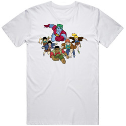 Captain Planet And The Planeteers Retro 90s Animated Tv Show Fan Mens Cotton Tee T Shirt