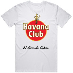 Havana Club El Ron De Cuba Popular Cuban Rum Lovers Mens Cotton Tee T Shirt