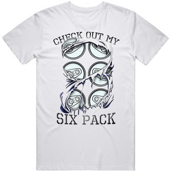Check Out My Six Pack Funny Ripped Mens Cotton Tee T Shirt