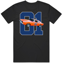 General Lee 01 Dukes Of Hazard Car Retro Tv Show Fan Mens Cotton Tee T Shirt