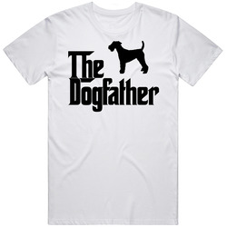 Welsh Terrier Custom Dog Breed The Dogfather Mens Cotton Tee T Shirt