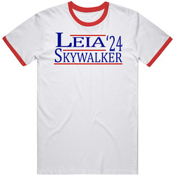 Princess Leia And Luke Skywalker For President '24 Star Wars Mens Cotton Tee T Shirt