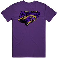 New York Cityhawks Arena Football League Team Fan Logo Mens Cotton Tee T Shirt