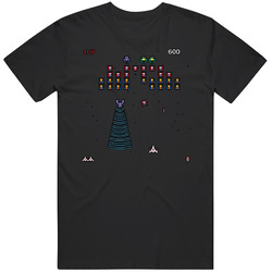 Galaga Retro Video Game Mens Cotton Tee T Shirt