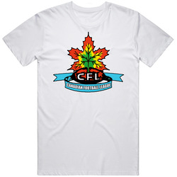 Canadian Football League Classic Logo Mens Cotton Tee T Shirt