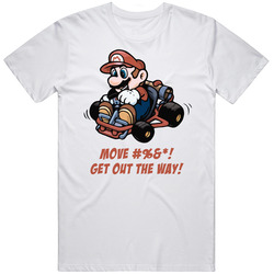 Super Mario Kart Video Game Mens Cotton Tee T Shirt