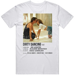 Dirty Dancing 80s Retro Movie Credits Card Mens Cotton Tee T Shirt