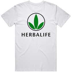 Herbalife Logo Cannabis Weed Mens Cotton Tee T Shirt