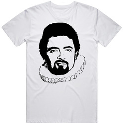 Blackadder Rowan Atkinson 80s Tv Show Character Fan Mens Cotton Tee T Shirt