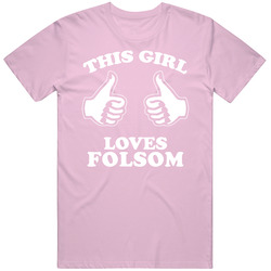 This Girl Loves Folsom Custom Mens Cotton Tee T Shirt