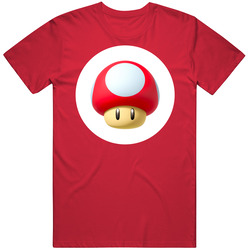 Red Mushroom Super Mario Cart Group Halloween Costume Mens Cotton Tee T Shirt