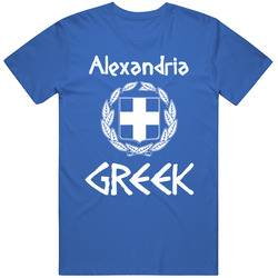 Alexandria Greek Custom Mens Cotton Tee T Shirt