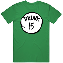 Drunk 15 Funny St Patricks Day Drinking Parody Mens Cotton Tee T Shirt