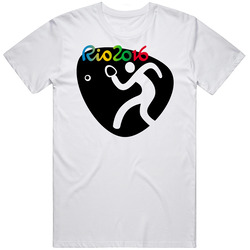 Rio 2016 Table Tennis Olympic Games Sport Event Symbol Mens Cotton Tee T Shirt