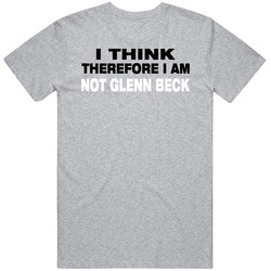 Glenn Beck Thinking Not Tv Funny Cute Mens Cotton Tee T Shirt