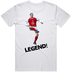 Dennis Bergkamp Soccer Mens Cotton Tee T Shirt