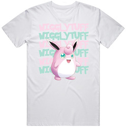 Wigglytuff Pokemon Character Fan Mens Cotton Tee T Shirt