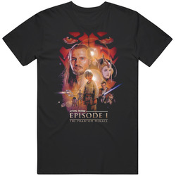 Star Wars Episode 1 Phantom Menace Movie Mens Cotton Tee T Shirt