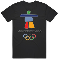 Vancouver 2010 Olympic Logo Mens Cotton Tee T Shirt
