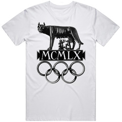 Rome Olympics Logo 1960 Mens Cotton Tee T Shirt
