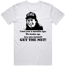 Waynes World Get The Net Movie Quote Mens Cotton Tee T Shirt