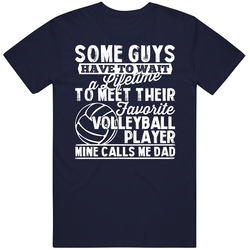 Favorite Volleyball Player Sport Called Me Dad Father's Day Daddy Mens Cotton Tee T Shirt