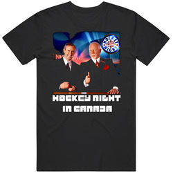 Hockey Night In Canada Don Cherry Ron Mclean Mens Cotton Tee T Shirt