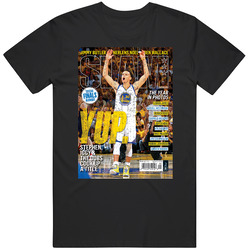 Slam Magazine Issue 191 Stephen Curry Popular Basketball Magazine Grunge Look Mens Cotton Tee T Shirt