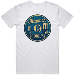 Brooklyn Atlantics Baseball Logo Mens Cotton Tee T Shirt