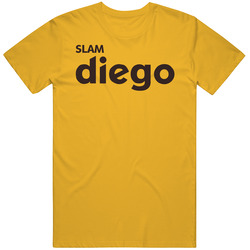 Slam Diego Retro Baseball Fan Mens Cotton Tee T Shirt