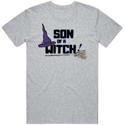 Son Of A Witch Funny Halloween Mens Cotton Tee T Shirt