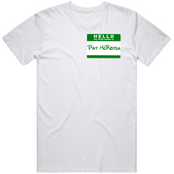 Hello My Name Is Pat Mcrotch Funny St Patricks Day Mens Cotton Tee T Shirt